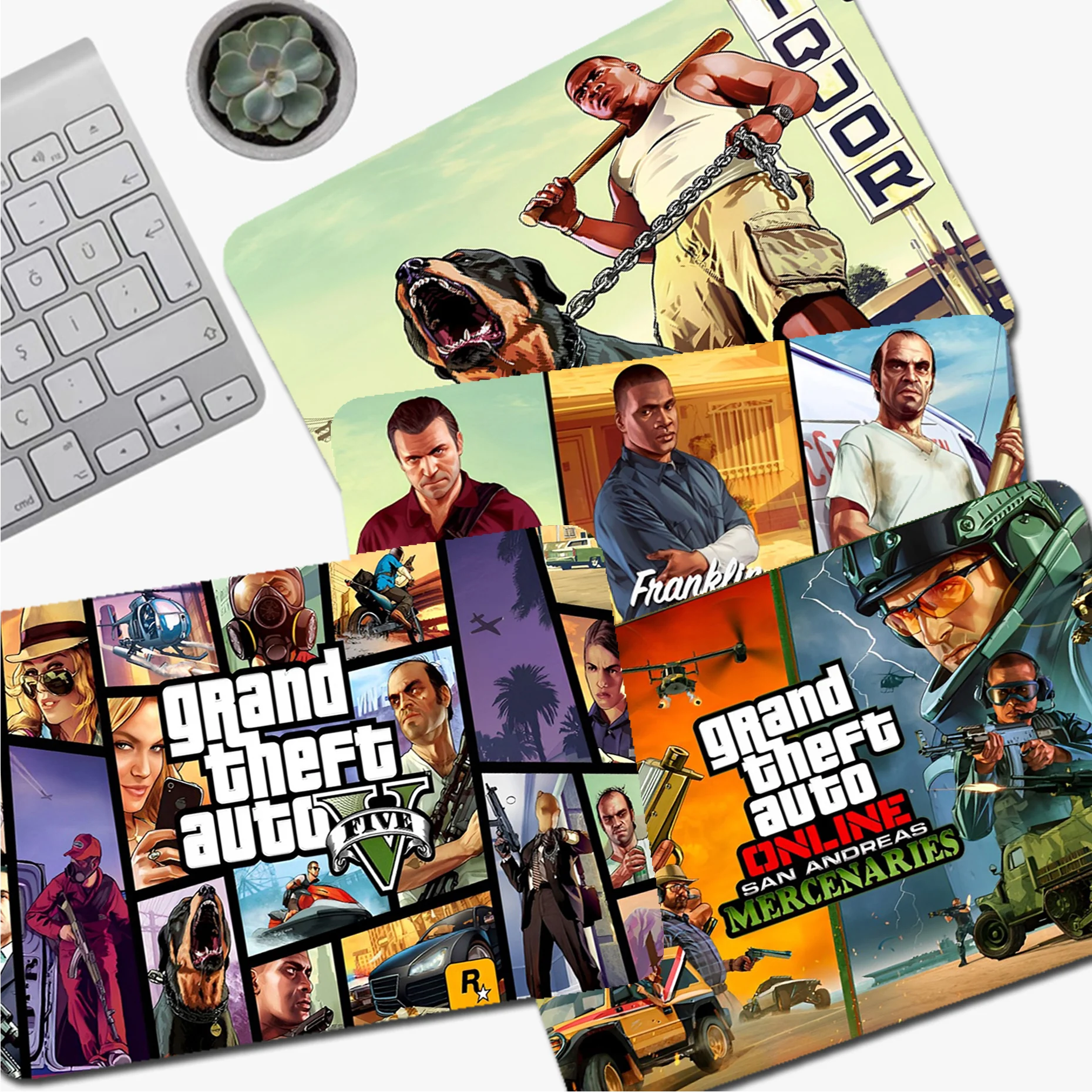 Игровой коврик для мыши Grand Theft Auto GTA, нескользящий игровой коврик для мыши с рисунком аниме, коврик для клавиатуры, Коврик Для Мыши для ПК, геймера