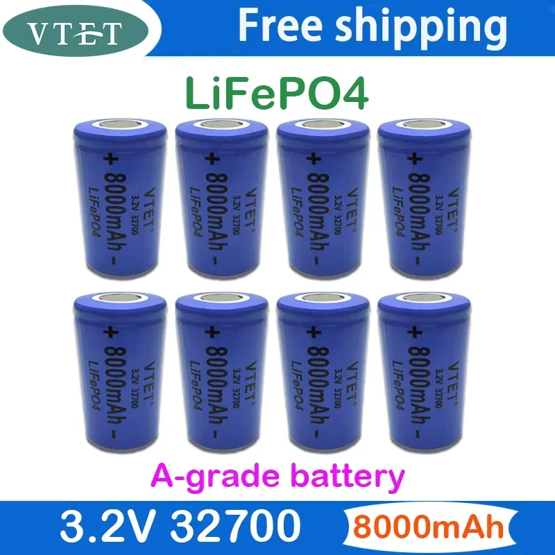 Литий-железо-фосфатный аккумулятор 32700 8000 мАч 3 2 В Lifepo4