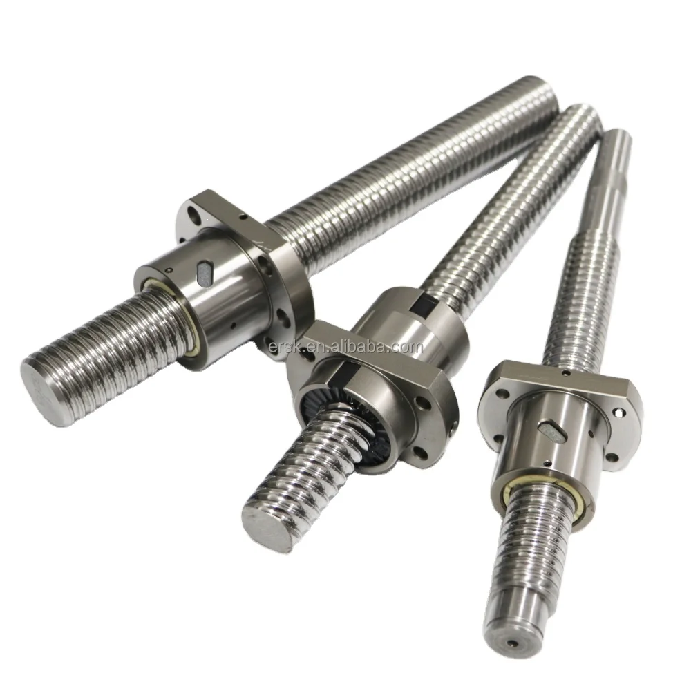Ball screw with nut SFU 1202 1204 1205 1210 1602 1605 2005 2505 2510 3205 3210 4005 4010 4020 ballscrew manufacturing for CNC