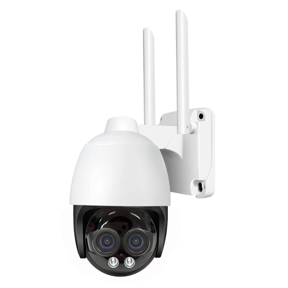 

4K 8MP Dual Lens Wifi PTZ IP Camera 2.8+8mm 8x digital Zoom Color Night Vision Human tracking Video Surveillance CCTV Camera