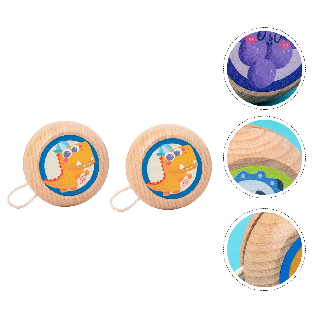 

2Pcs Yo-yo Educational Playthings Yo-yo Balls Random Pattern