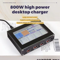 800w 4 3 inches screen adjustable five way output buck boost pd mobile phone a variety of input ports high power desktop charger