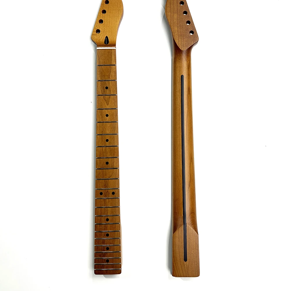 TL Neck 22 лада сатин жареный клен с полосой из розового дерева Замена шеи гитары в
