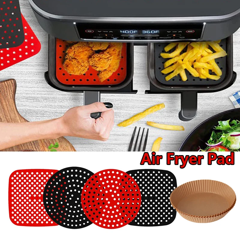 

Silicone Air Fryer Pads Non-Stick Steamer Pads Kitchen Baking Liners Air Fryer Accessories Cookware Air Fryer Baking Paper