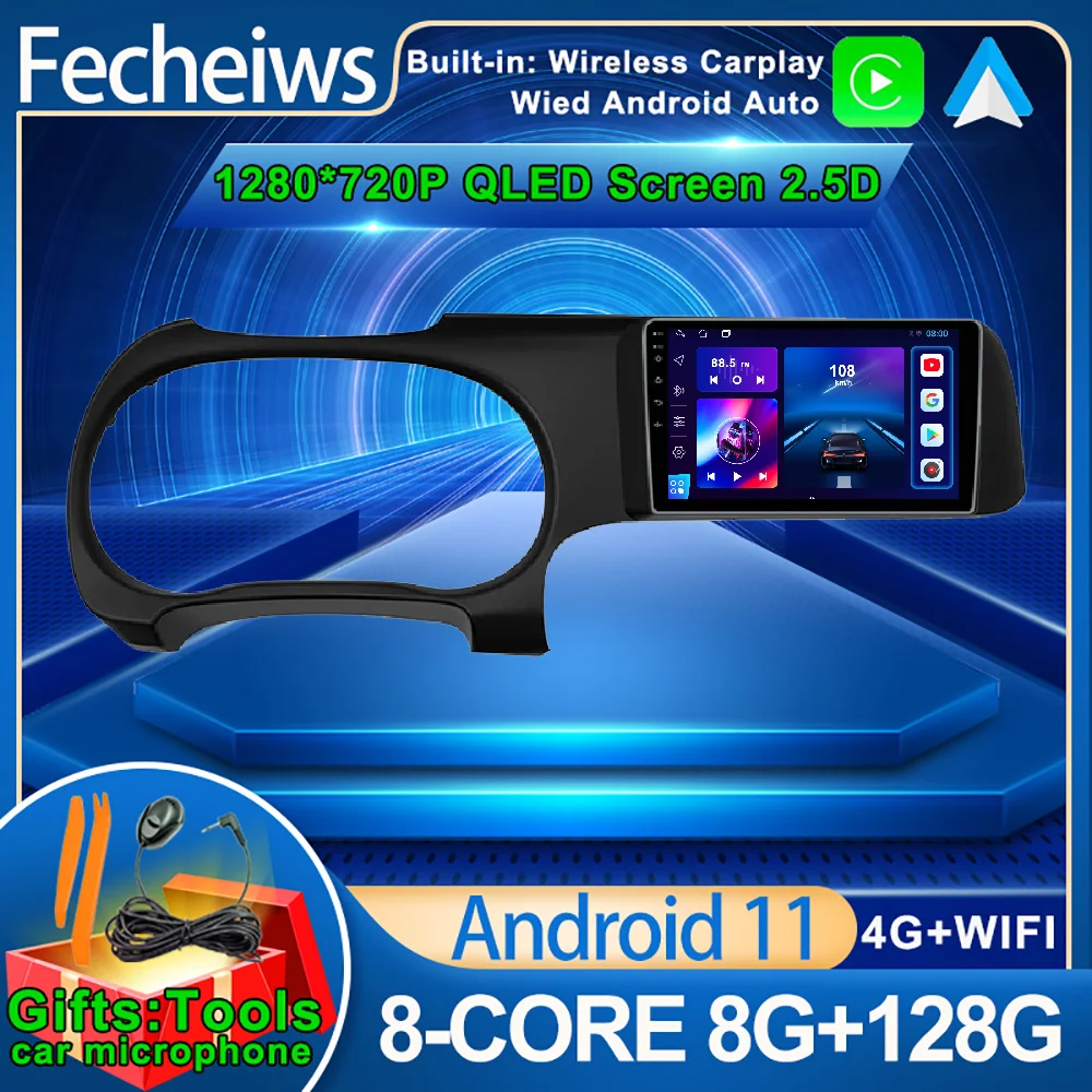 9 дюймовый Android 11 Автомобильный Радио Видео мультимедийный плеер навигация GPS для