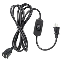 2 pin usa standard p stands nema 1 15p rubber power cord with inline foot switch 1 split to 2 female plug power cord