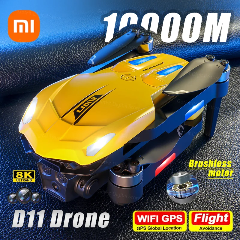 Xiaomi D11 Дрон 8K HD Dual Профессиональный Wi-Fi FPV Предотвращение препятствий Складной