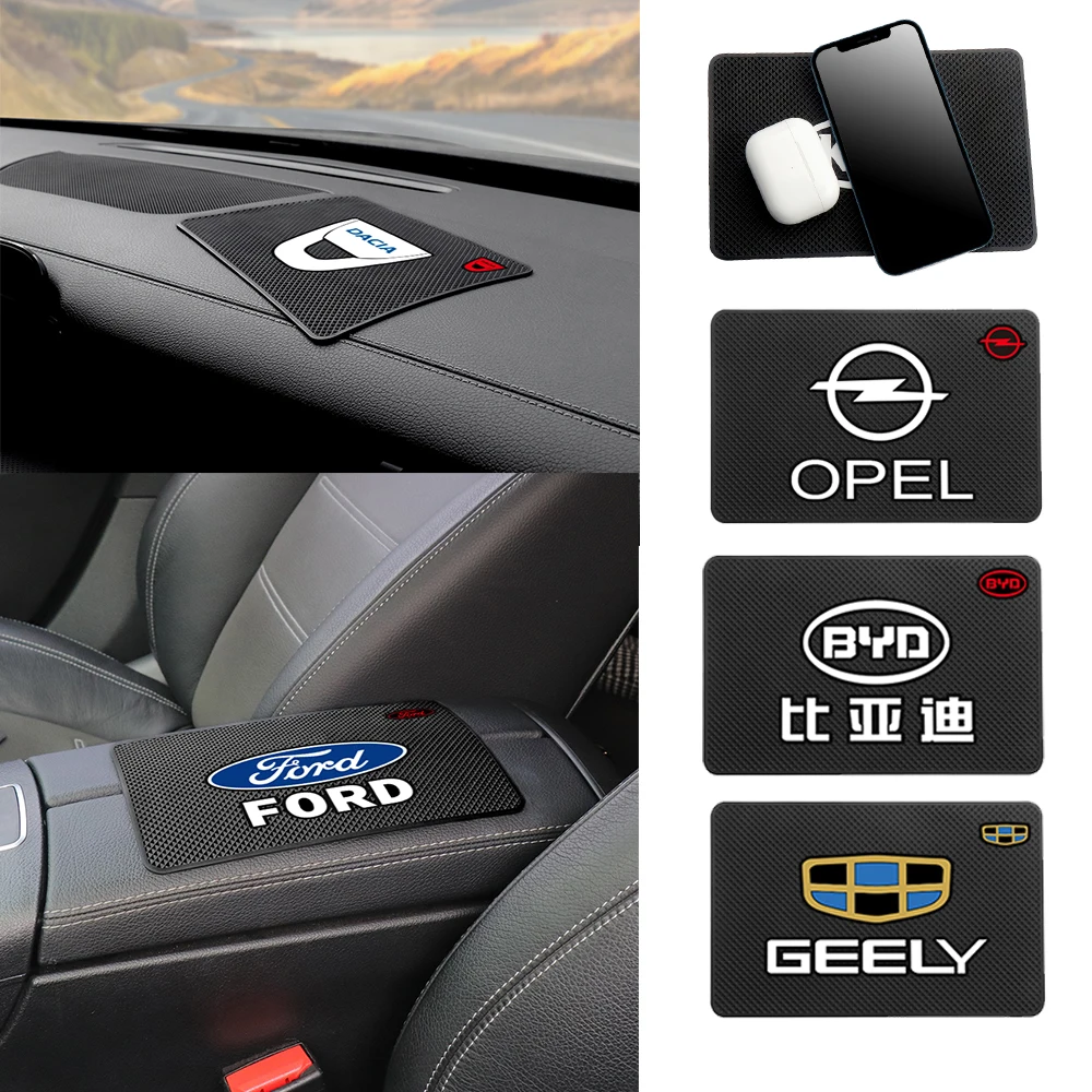 

Car Dashboard Non Slip Phone Mats Anti-slip Silicone Pads Auto Accessories For Ford Escape Kuga Mondeo Ecosport Fiesta Focus 2 3