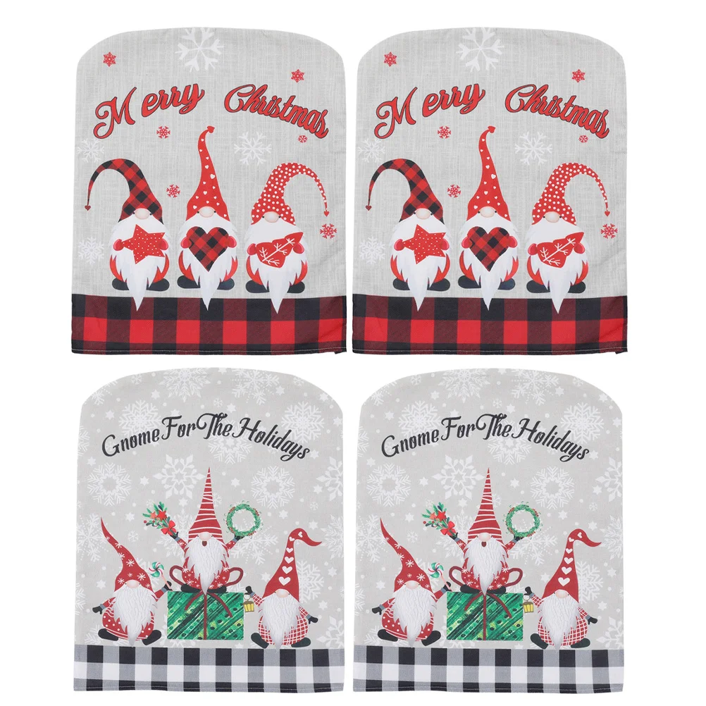 

Chair Covers Christmas Cover Folding Dining Protector Room Xmas Party Supplies Festivalgnome Decoration Hat Holiday Decorations
