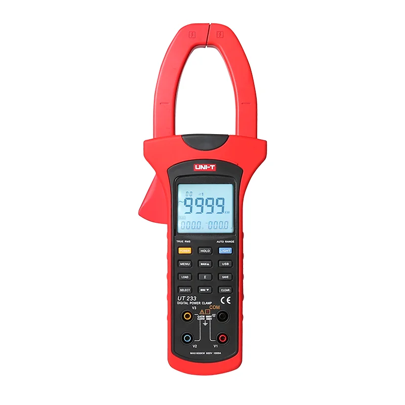 

UNI-T UT233 Digital Clamp Power Meter True RMS USB Data Storage clamp meter tester clamp multimeter