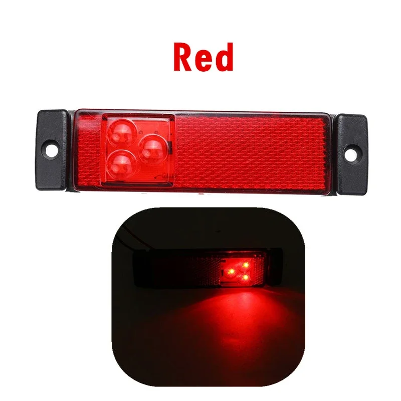 

Светодиодный Боковой Габаритный Фонарь-указатель Поворота 12В/24В, 3-позиционный Светоотражатель Для Грузовиков, Прицепов