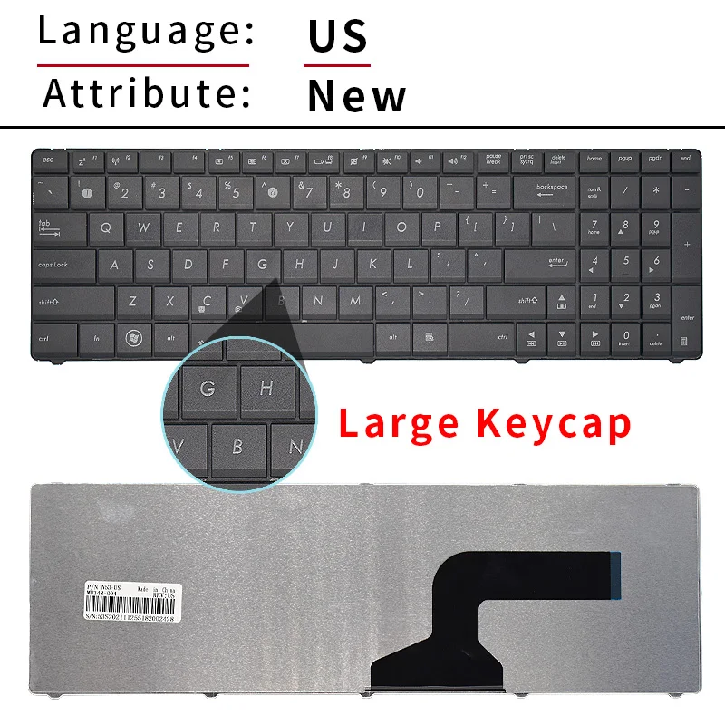 Фото RU-клавиатура для Asus X53 X55A X52 X52J X52N X52J X55 X66 X54 N53 N52 G72 G73 N73 N71 A72 k73s x54h x54hr x54c k73s g51j f75a №4