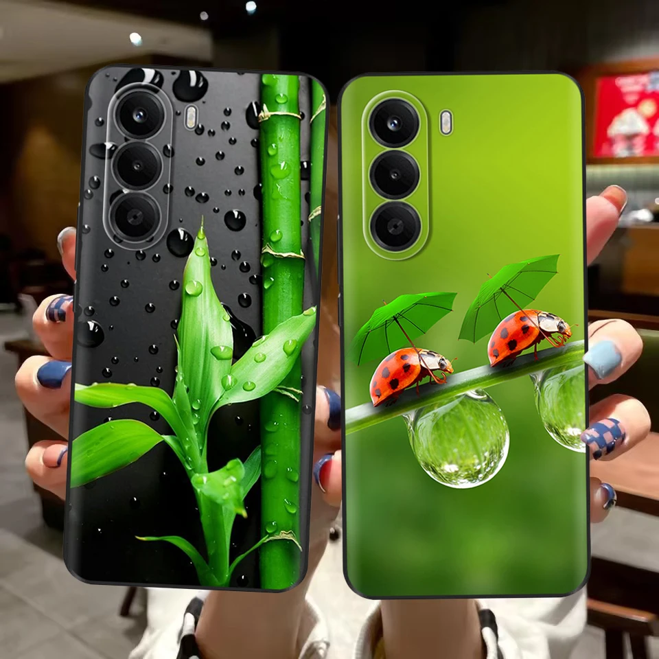 Фото Чехол для телефона Oneplus Nord CE6 Lite, мягкий TPU, модный чехол с цветочным и мультяшным принтом для Oneplus Nord CE 6 Lite, защитный корпус. №5