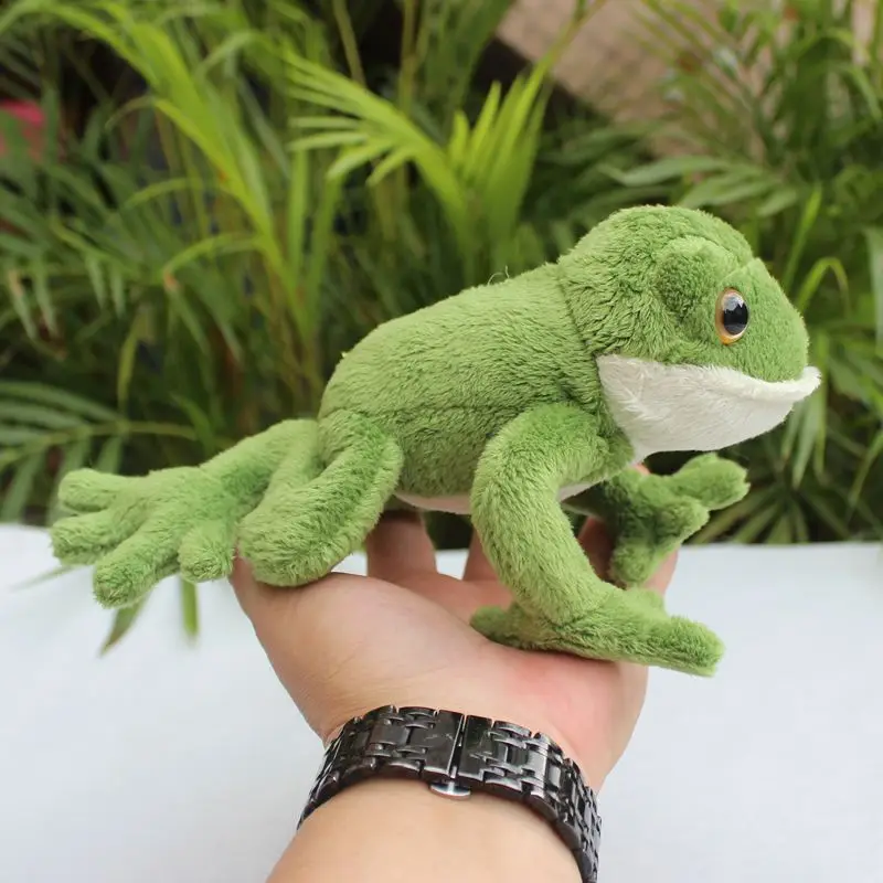

cute plush high quality simulation frog toy green frog doll birthday gift about 18cm