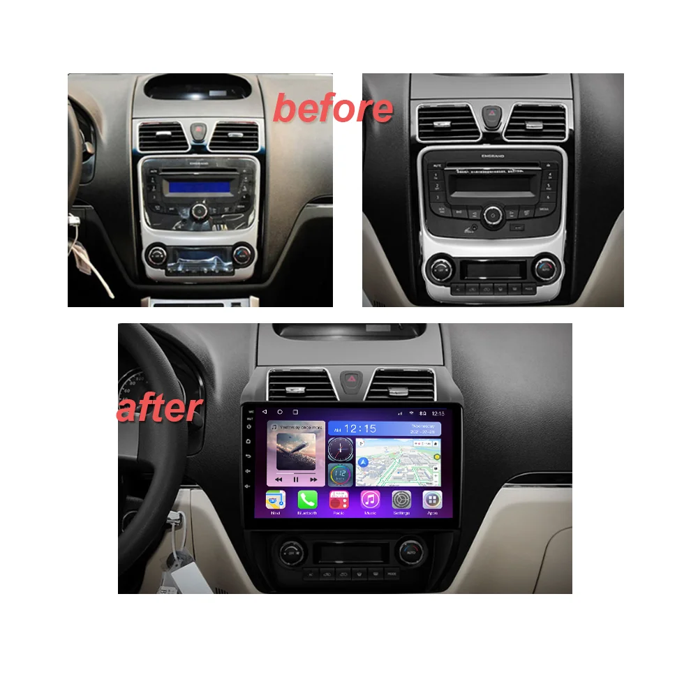 Автомобильный радиоприемник JUSTNAVI для Geely Emgrand EC7 2009-2016 мультимедийный стерео