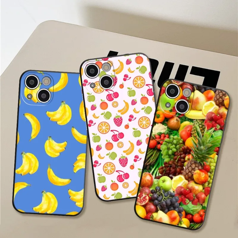 

Cute Little Fresh Fruit Phone Case for Iphone 14 11 12 Pro 8 7 Plus X 13 Pro MAX SE2020 XR XS RICCU Soft Covers