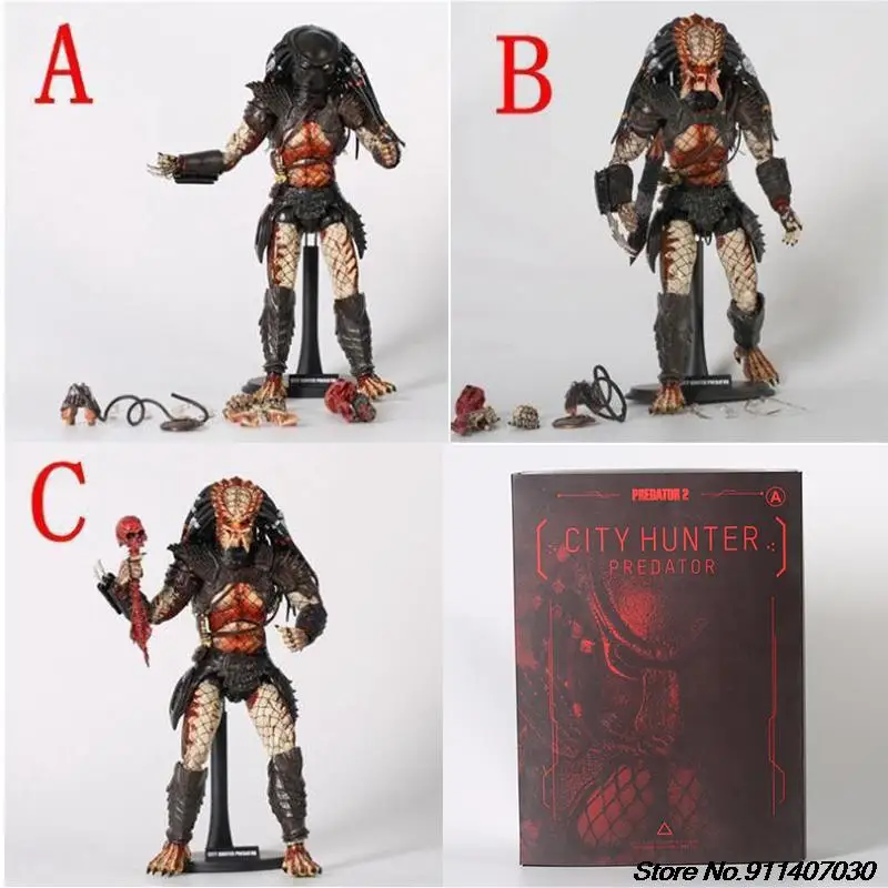 

The Predator 2 HC City Hunter Predator Action Figures Model Toys Joint Movable Collection Doll Horror Doll Present For Family