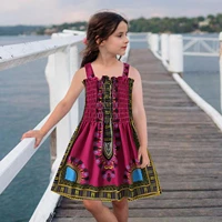 1 2 3 4 5 years toddler outfits girls dress african traditional style sleeveless sling summer dress ankara princess dresses