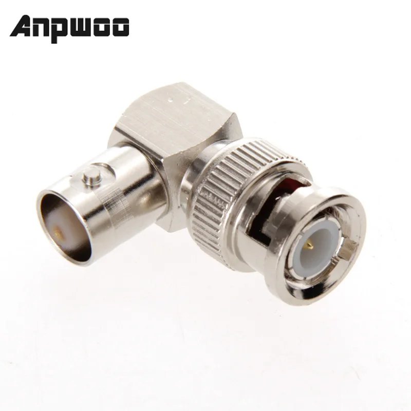 

Pro Electrical Accessories BNC Male to BNC Female Jack in Series Right Angle RF Adapter Connector CCTV Terminals