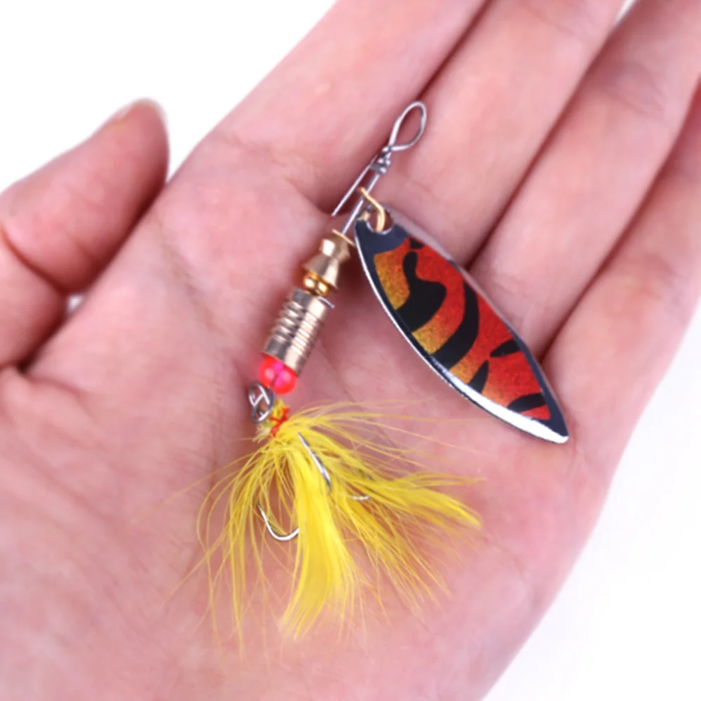 

10pcs 6.1g Peche Spinner Fishing Lures Wobblers CrankBaits Jig Shone Metal Sequin Trout Spoon With Hooks for Carp Fishing Pesca