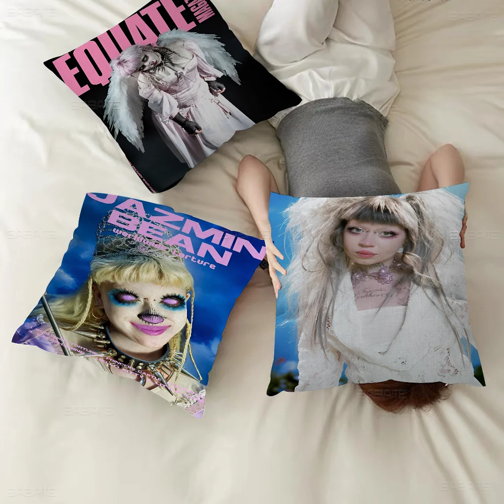 J-Jazmin B-Bean Cushion Cover Pillowcase Upholstery Sofa Throw Pillow Home Decor Pillowcas