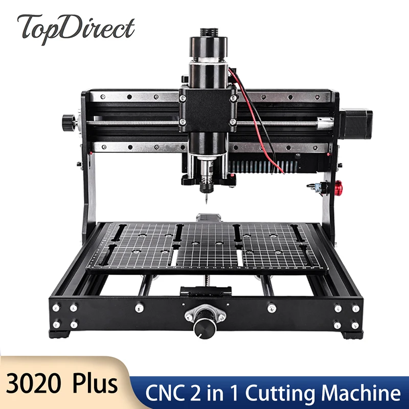 Лазерный гравер TopDirect CNC 3020 Plus с управлением GRBL и шпинделем 500 Вт, фрезерный режущий станок для акрила, печатной платы, ПВХ, металла