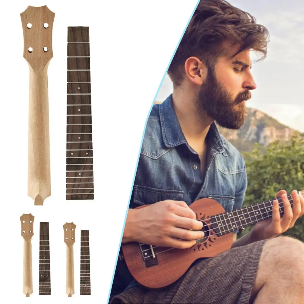 

Wooden Fingerboard Solid Ergonomics Maintain Wood Material Ukulele Neck Ukulele Handle for Concert