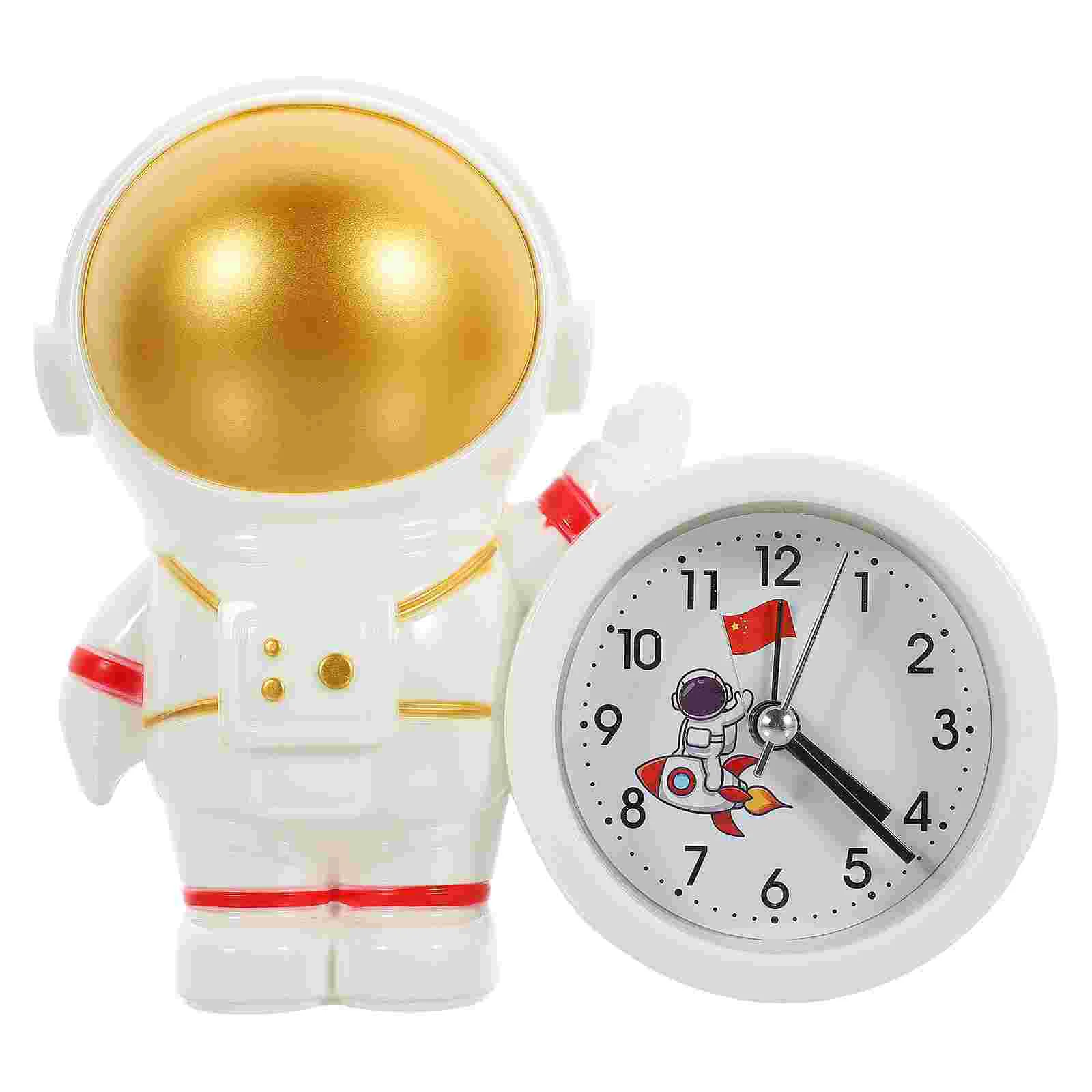 

Adorable Clock Ornament Spaceman Designed Clock Adorn Tabletop Clock Supply