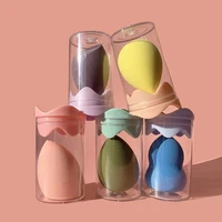 50pcs customize logo makeup sponge tint contour female instruments korean make up tools for foundation cream women makeup kits