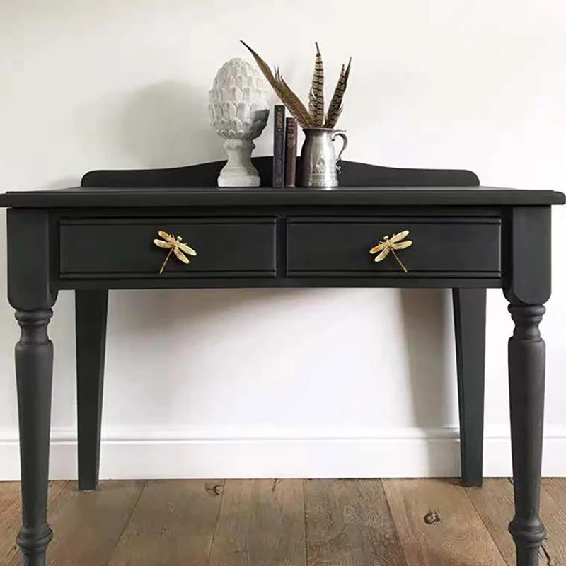 Латунная ручка в виде стрекозы простой скандинавский шкаф золото чистая медь