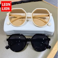 leonlion 2022 round sunglasses women brand designer eyeglasses womenmen luxury vintage glasses shades for women wholesale uv400