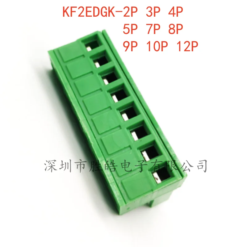 

(10PCS) NEW KF2EDGK-2P / 3P/ 4P /5P / 7P /8P / 9P/ 10P/ 12P Spacing 5.08MM Plug Only Plug-in KF2EDGK