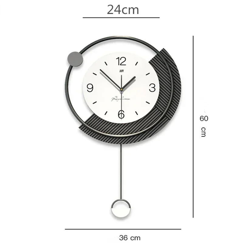 Скандинавские круглые настенные часы для дома бесшумные поворотные