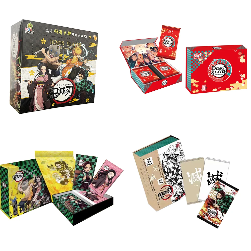 

New Demon Slayer Rare Classic Collection Cards Ghost Destruction Blade Comic Character Table Games Children's Birthday Toys Gift