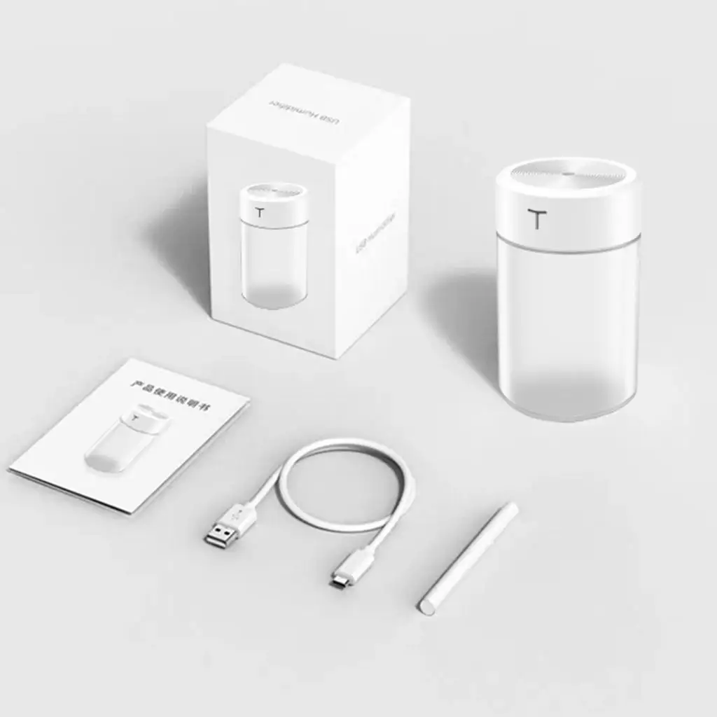 Фото USB-увлажнитель воздуха, портативный мини-увлажнитель на 360 мл, автомобильный увлажнитель-очиститель воздуха с функцией №3