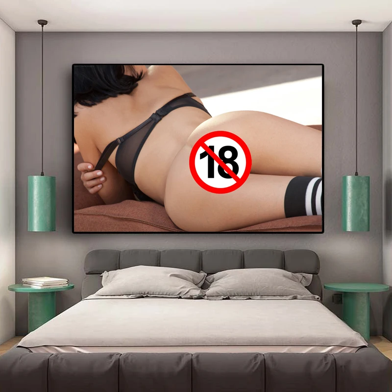 Эротические настенные постеры и фотообои с большими задницами в современном