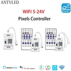 WS2811 WS2812 Волшебный дом WiFi RGB пикселей светодиодный контроллер совместимый с AlexaGoogle Home для адресной RGB светодиодной ленты