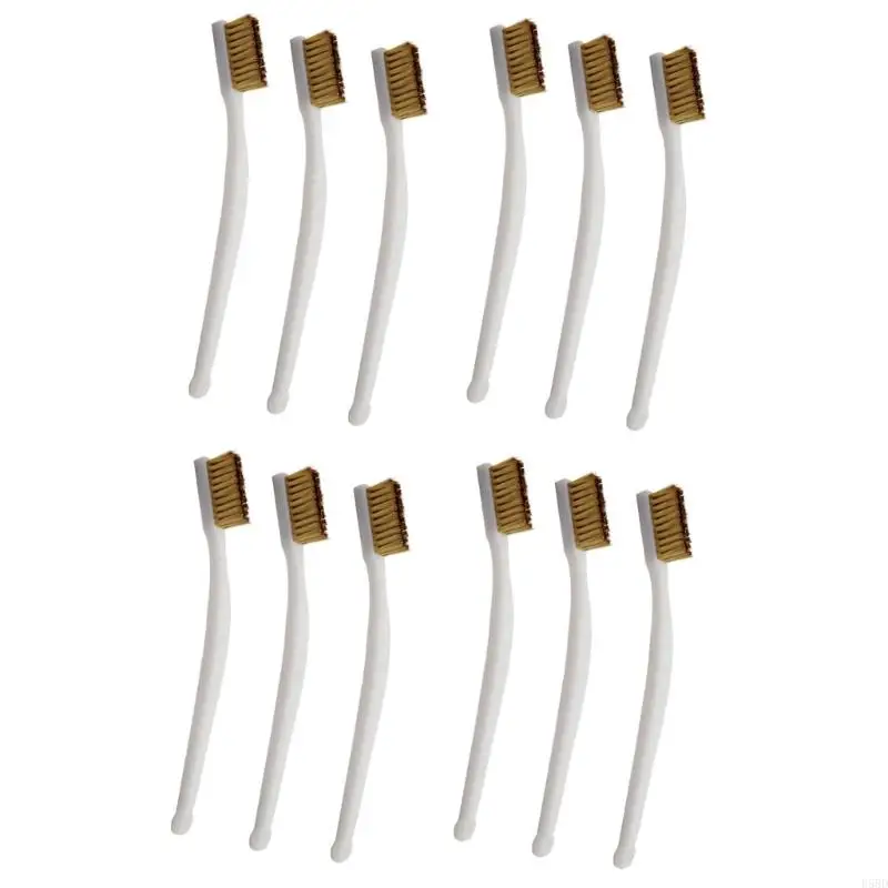 12peeces Brass Wire щетка для промышленных и бытовых металлических поверхностей очистка