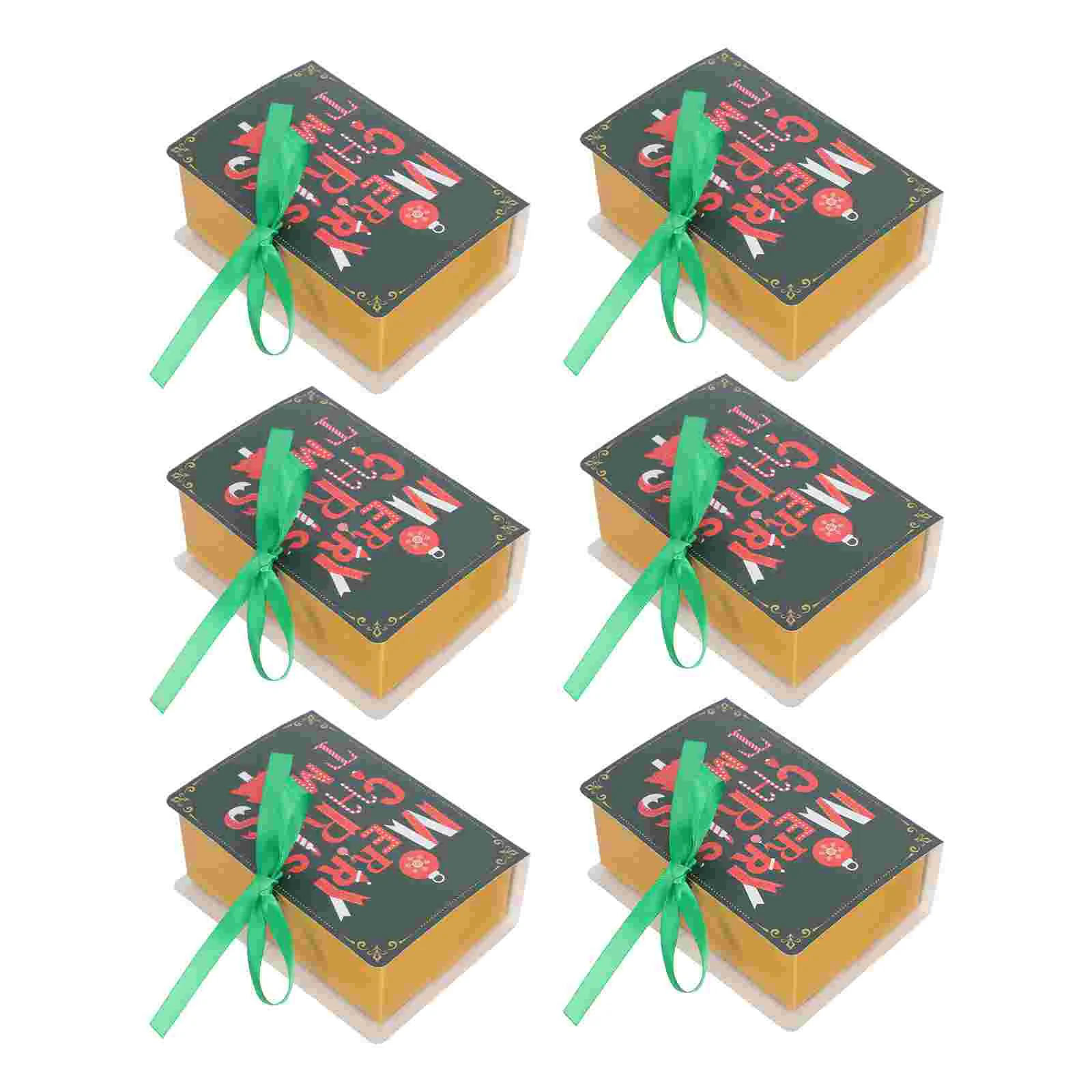 

Christmas Box Boxes Giftpaper Cookie Storage Containers Holiday Book Decorative Diy Candy Jewelry Gifts Bakery Presents Holder