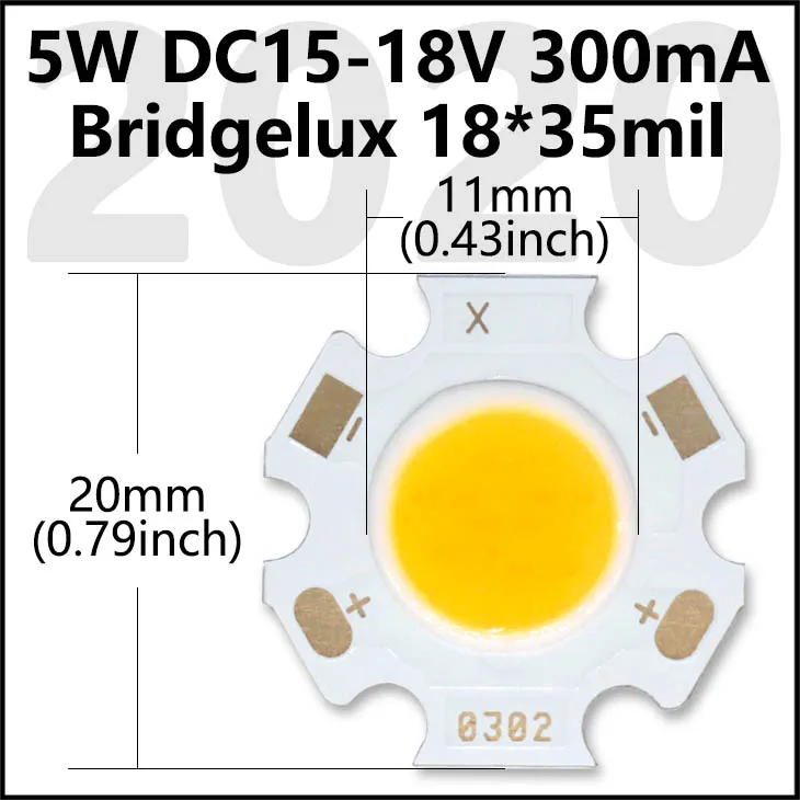 

LED COB источник света Bridgelux 3W 5W 7W 10W DT&ZM