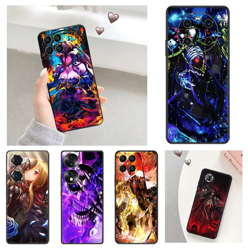 

Manga Overlord Soft Phone Case for Honor X9 X8 5G X7 X6 70 60 50 30i X40 Play 6T 9A 6C Magic4 Pro 8X 20 Lite 20i Matte Cover