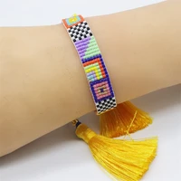 zhongvi boho multicolored bracelet for women miyuki seed beads woven bracelets for lady adjustable pulseras mujer moda jewelry