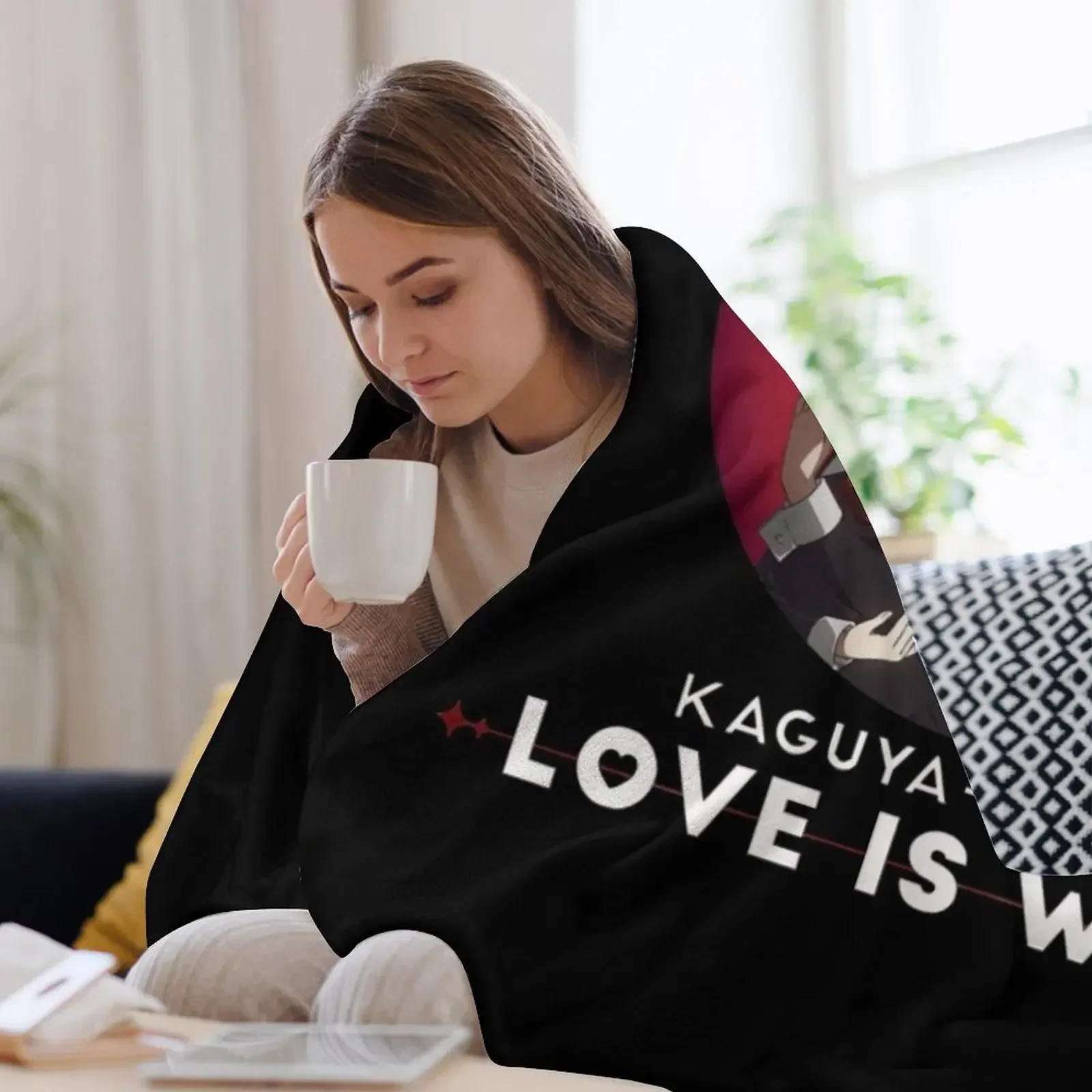 Одеяло Kaguya Shinomiya x Miyuki Shirogane мягкое большое теплое зимнее аниме летние постельные