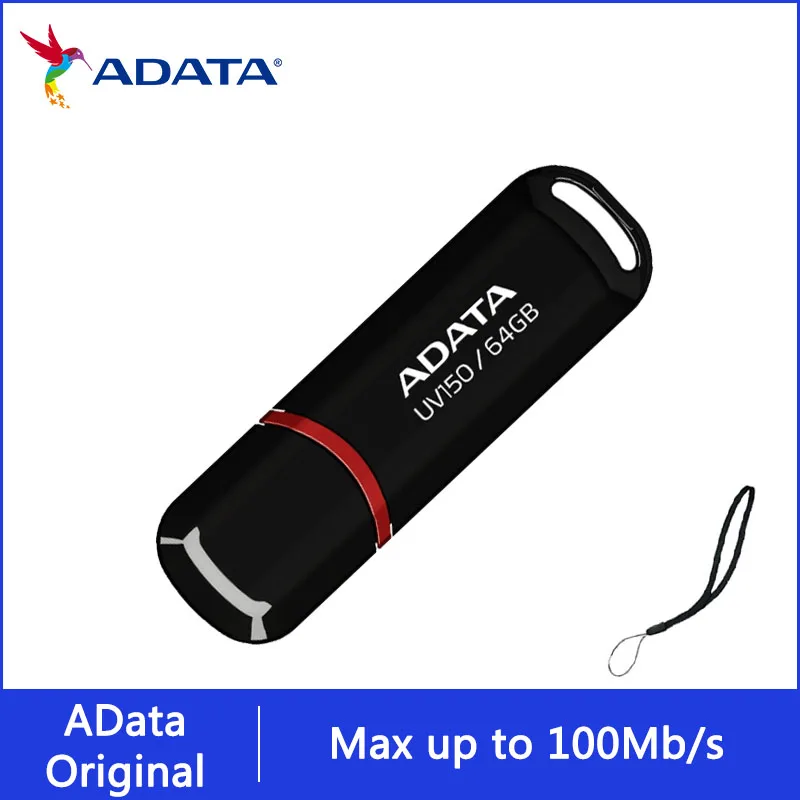 

ADATA USB 3.2 AUV150 Mini Pen Drive 32GB 64GB 128GB 256GB USB Flash Drive Memory Stick U Disk USB Key Pendrive for Phone PC