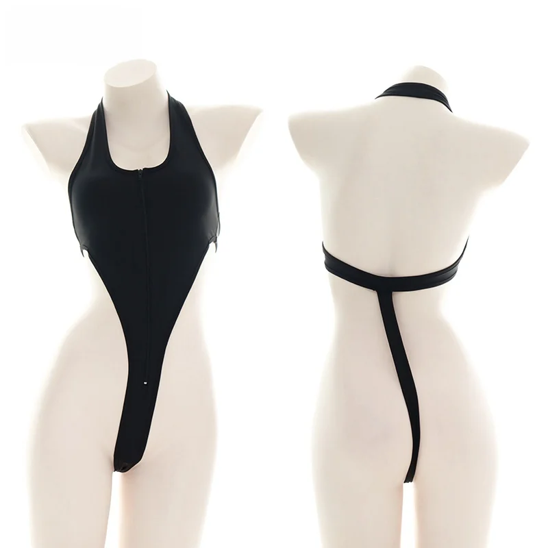 [Распродажа] комбинезон на молнии с высокой вилкой привлекательный раздельный