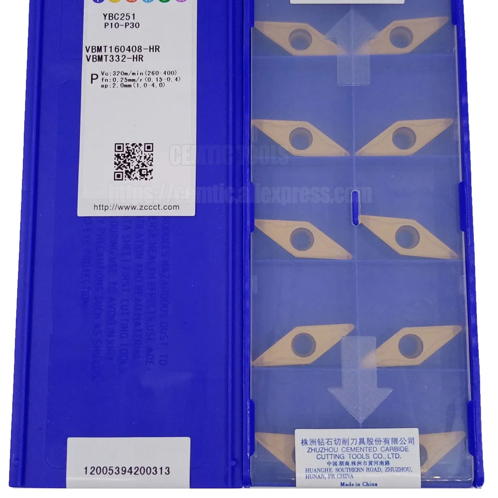 

ZCC YBC251 YBC252 YBD151 лезвие из сплава CNC VBMT160408-HR VBMT