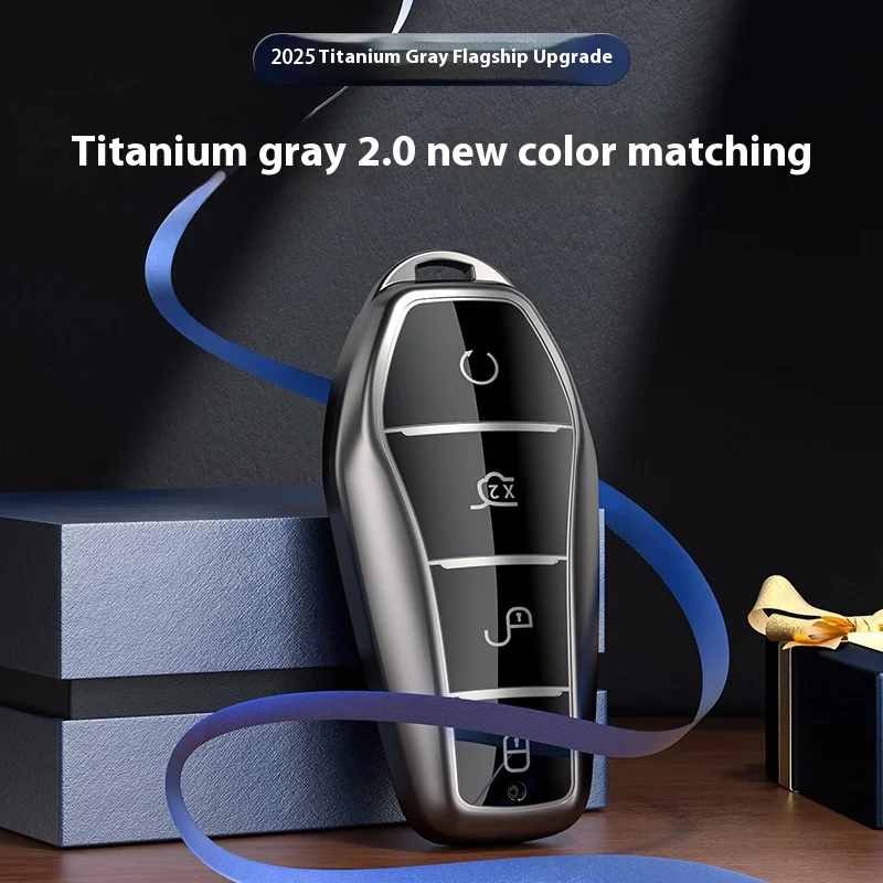 2025 титановый серый цвет для BYD Qin Plusdmi Atto 3 Han EV Dolphin чехол дистанционного управления
