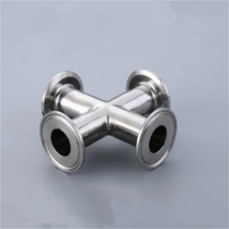 

3'' 76mm Tri Clamp Cross 4 Way Pipe Fitting SS 304 Stainless Steel