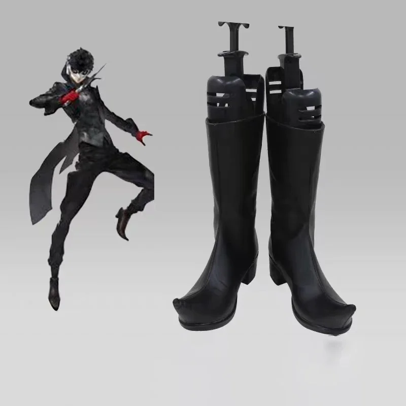 Ботинки для косплея из аниме-Игры Persona 5 Kurusu Shou ботинки Джокера Хэллоуина Dibuat Sesuai