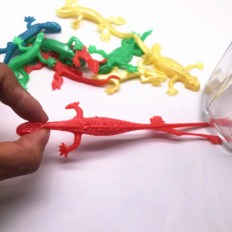 10 шт. забавные игрушки на Хэллоуин мягкая Ящерица из термопластичной резины
